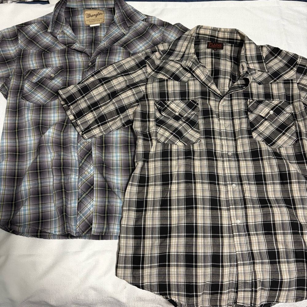 (Bundle) Cowboy Plaid Button Up - Picture 2 of 2